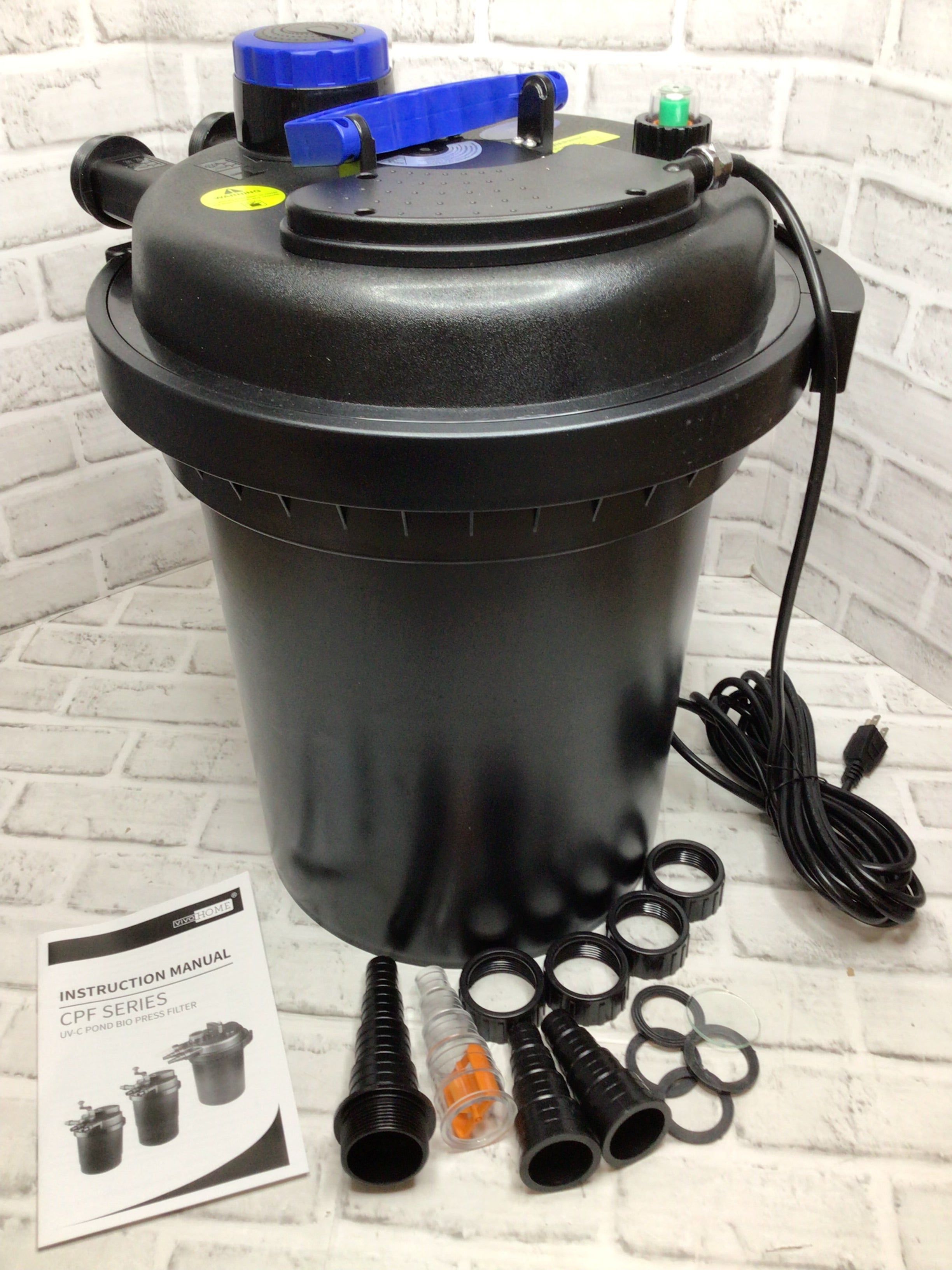 VIVOHOME CPF-250 Bio Pressure Pond Filter, Up to 2600 Gallons **OPEN BOX** (8148818493678)